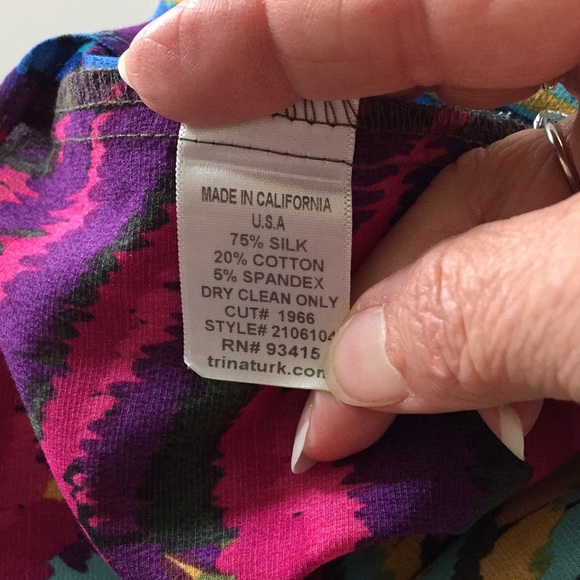 Trina Turk Jewel Toned Silk Georgette Tank XS - Picture 5 of 9